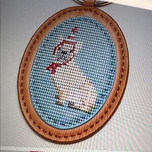 Anthropologie Dog Bag Charm Frenchie Purse Keychain